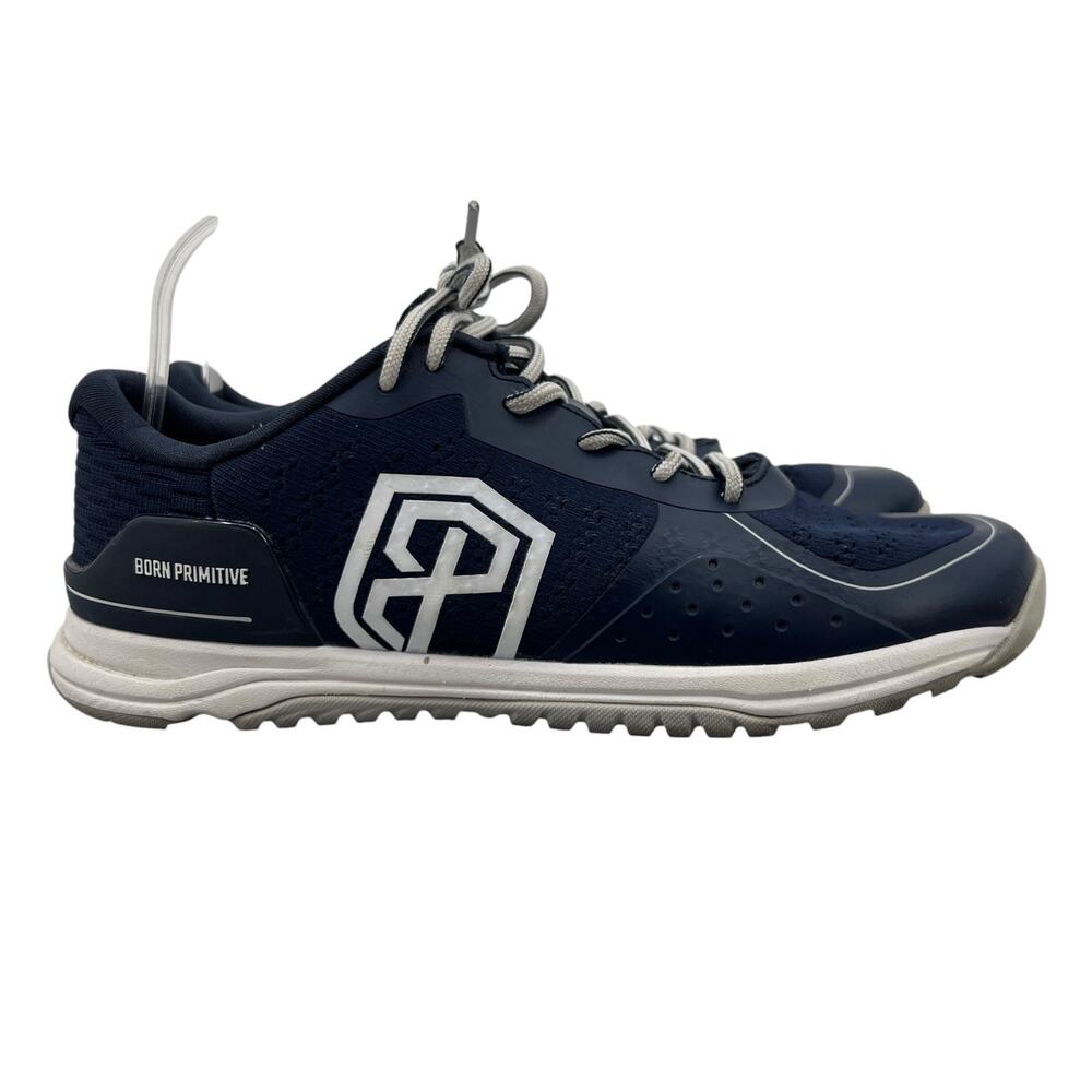 Born Primitive Mens 10 Shoes Navy Savage 1 Lace Up Sneakers Cross Training Gym